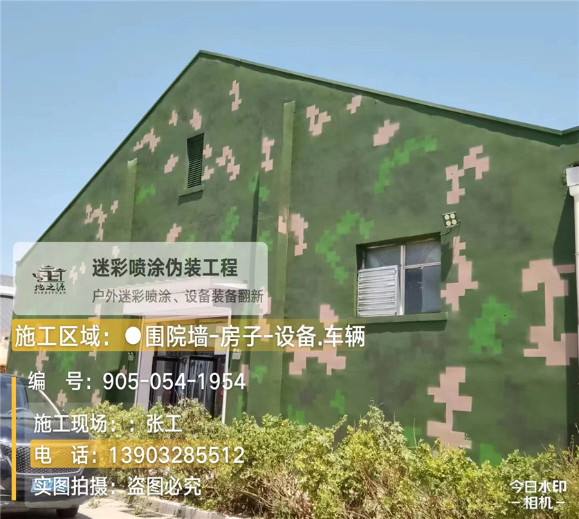 潍坊外墙数码迷彩漆施工报价清单（100㎡标准墙面测算）